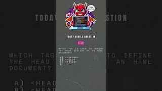 DEVILS QUESTION  #coding #html #htmlandcss #learncode #programming #webdev