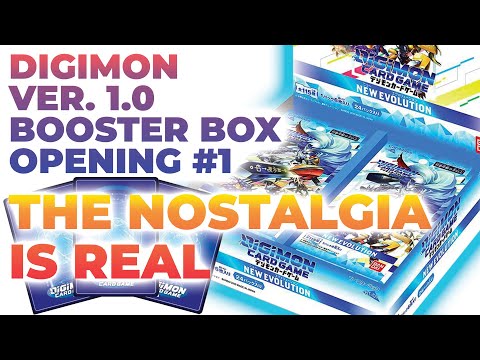 THE NOSTALGIA IS REAL! |  OUR 1ST DIGIMON VER. 1.0 BOOSTER BOX OPENING | PULLING ABSOLUTE FIRE!