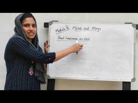 Heat treatment of steel|metals and alloys|module4