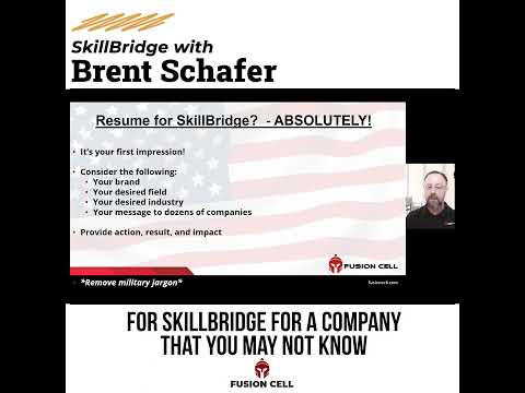 SkillBridge with Brent Schafer