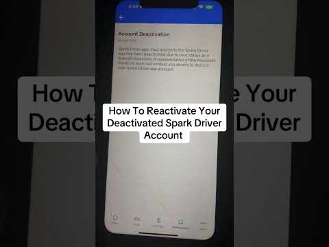 How To Reactivate Your Spark Driver Account  #sparkdriver #deactivate #walmartspark