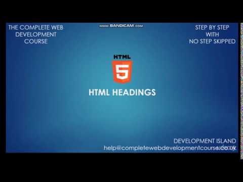 HTML Headings h1 to H6