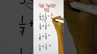 🔥 Fast Fraction Tricks #mathhacks #shorts #mathtricks