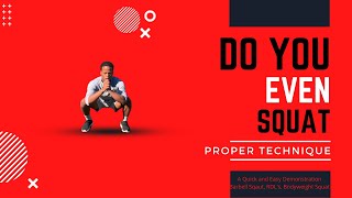 How To Squat For Beginners: Proper Technique For Squats With/ Without Weights