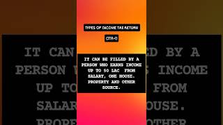 #easynotes #studynotes #studywithme #education #Topic-Types of income tax return (itr-1) #note