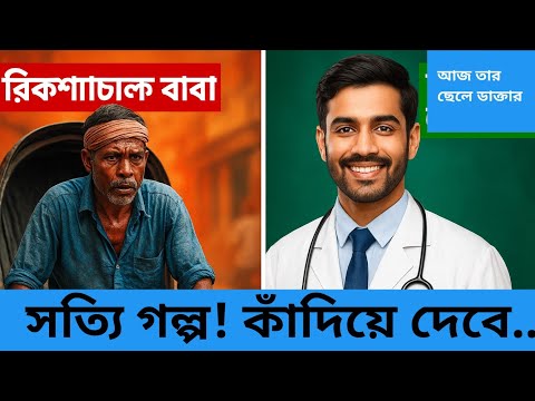 "রিকশাচালক বাবার স্বপ্ন! ছেলেকে ডাক্তার বানাল কষ্টের ঘামে | সত্য ঘটনা শুনলে কাঁদবেন"