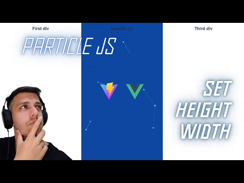 Particles js set Width and Height