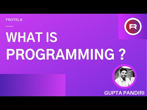 What is Programming? | An Introduction even for non Tech People | Frotela