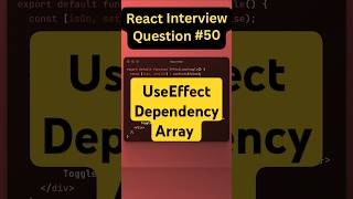 👉React useEffect Hook— Will It Run Again After Click? | #shorts #reactjs #javascript #reactinterview