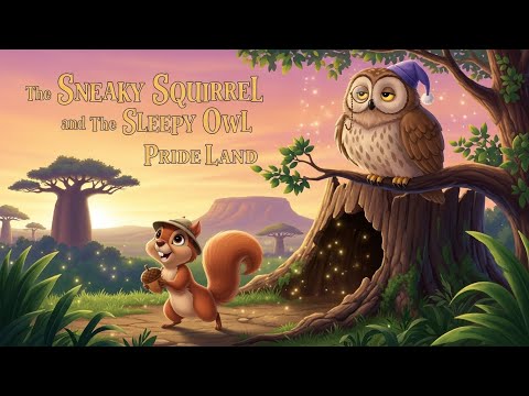 The Sneaky Squirrel and The Sleepy Owl | A Magical Short Moral Story for Children! 🐿🦉