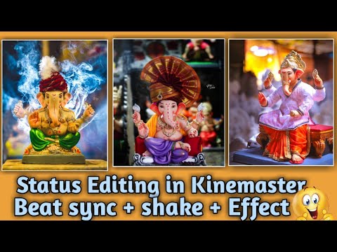 Ganpati bappa status videos editing | alight motion shake effect | kinemaster tutorial