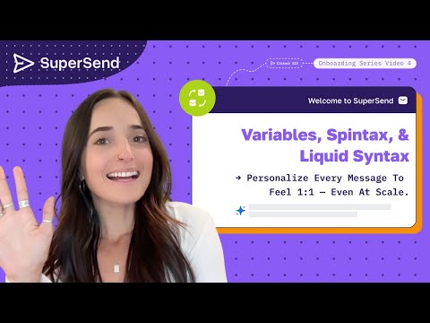 Personalize Outreach at Scale with Variables, Spintax, and Liquid Syntax