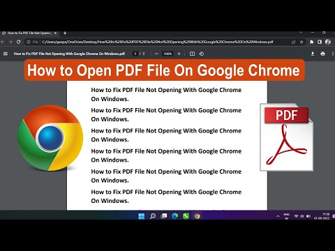 How to Fix PDF File Not Opening With Google Chrome on Windows | PDF Open in Google chrome