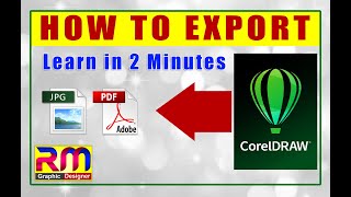 How to export JPEG & PDF file in Corel Draw | LESSON 30 | 2020 اردو / हिंदी