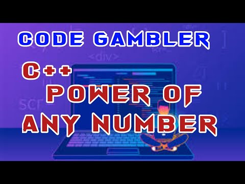 C++ program for power of any number #coding #programming #shorts
