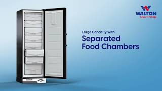 Walton Vertical Freezer | Separate Food Chambers | Available Capacities: 272 and 334 Litre | Walton