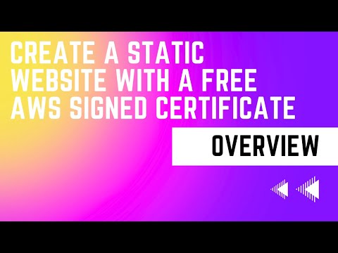 Create a Static Website with a Free AWS Certificate (Overview)