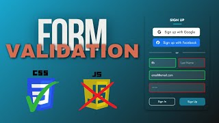 Form Validation Using CSS Only (No JavaScript Needed)! - TLB STATION