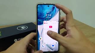 How to enable display of apps in a floating window on the Moto G50