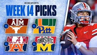 Picks for EVERY Top 25 game in College Football [Full Week 14 Predictions]