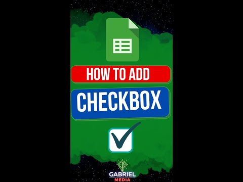 How to add and use CHECKBOX in Google Sheet (spreadsheet)