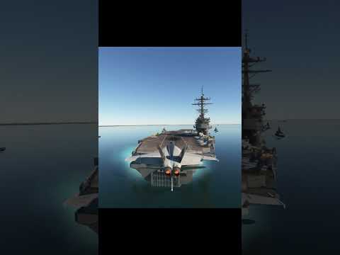 Landing Fighters On Aircraft Carriers While Doing A Cobra #microsoftflightsimulator