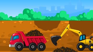 Construction Vehicles | Construction Site | Builder game | Mobile game play