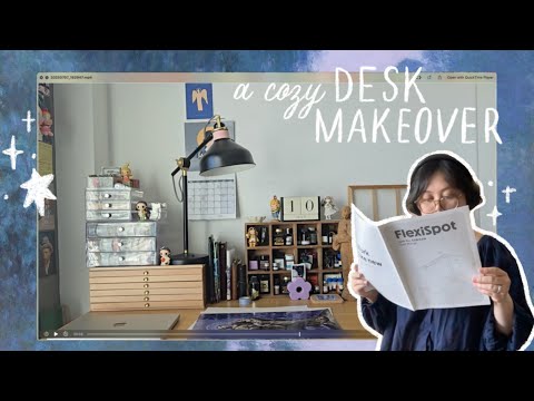 A Cozy Desk Makeover/Upgrade (feat. Flexispot E6 Standing Desk)