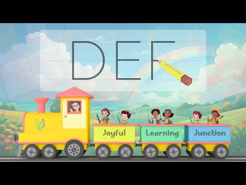 D E F Writing Practice (Learn to write English Alphabet Capital Letters)