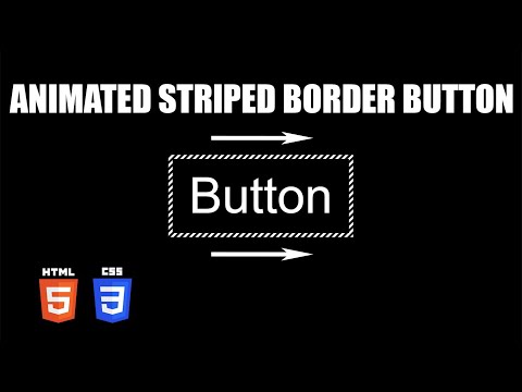 Button Animated Striped Border Hover Effect | HTML & CSS Tutorial