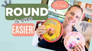 Quilted Round Pot Holder Tutorial with an EASY bias binding