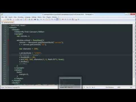 Circles & Arcs - HTML5 Canvas Basics Tutorial 4