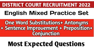 District Court Recruitment 2022 / English Mixed Practice Set (1) / Most Expected Questions