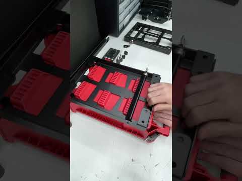 Toyota Tacoma locking bedside Packout Panels. Mounts directly to the factory bedside rails. Part 1