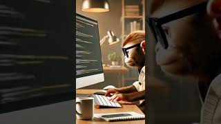 "Monkey Doing Tech Work?! 🤖🐒 This is Hilarious!