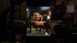 Trying to build himself 📈 | #grindmode #barbelltherapy #traininsilence #youtubeshorts #trending