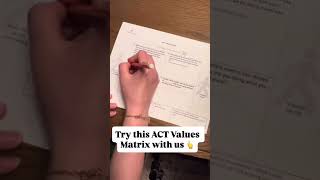 Try this ACT Values Matrix with us
