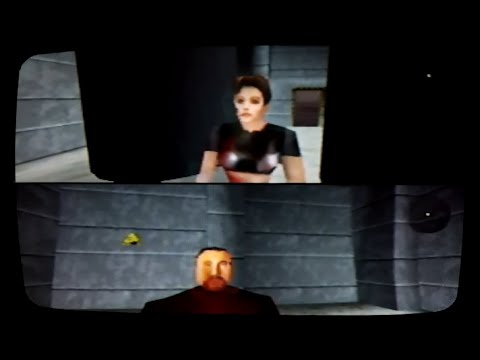 GoldenEye 007 split screen multiplayer on Facility officially captured on a CRT and Nintendo 64