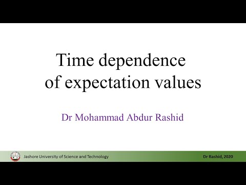 QM13: Time dependence of expectation values