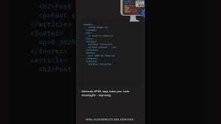 What are semantic HTML elements