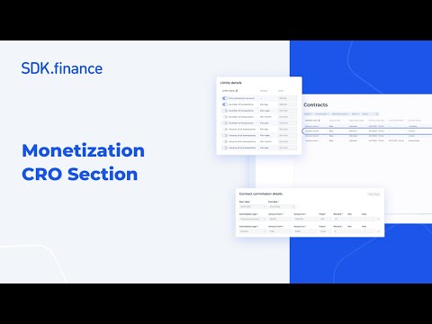 SDK.finance | Mastering Monetization for a Financial Institution: CRO Section Demo