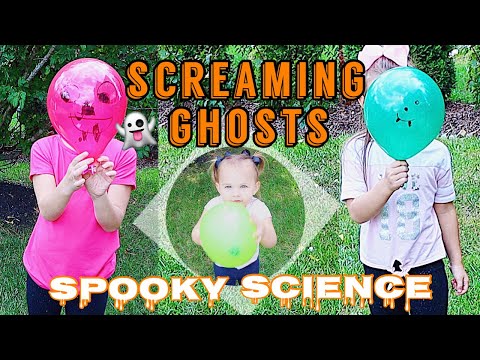 SCREAMING GHOSTS / MONSTER BALLOONS: 31 DAYS OF HALLOWEEN KIDS STEM SCIENCE EXPERIMENTS & ACTIVITIES