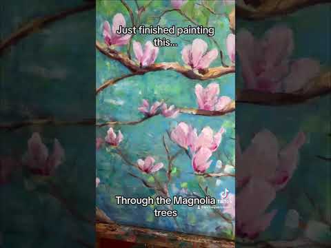 Abstract flower painting  #flowerpainting #loosepainting #acrylicpainting