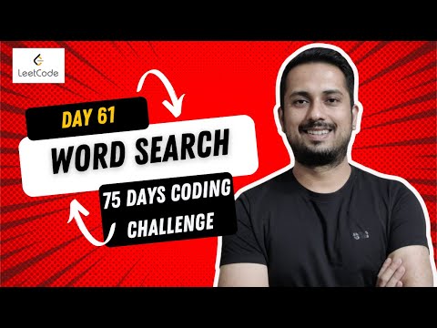 Day 61 , word search , leetcode problem 79 | Java | DFS approach
