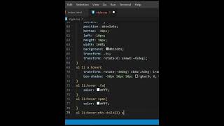 CSS 3D Isometric social media Menu hover effects and Animation #shorts #trending #coding #asmr