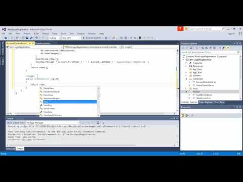 How to create Custom Login Registration in Asp.Net MVC 5 (Code First)