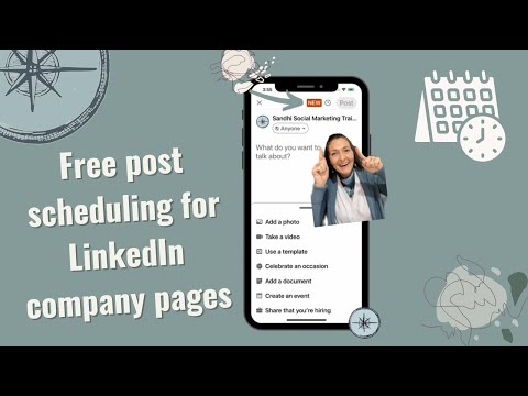 LinkedIn company page native scheduling! Great productivity tip for small business 😀 #linkedintips