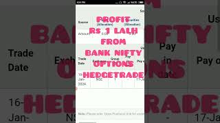 #PROFIT Rs 1 LAKH#STOCK MARKET TRADING #OPTIONS HEDGE TRADE #BANKNIFTY OPTIONS TRADING TECHNIQUES#