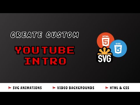 How To Create A YouTube Intro Animation - FAST | HTML & CSS Project