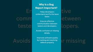 🫰😱How to write a perfect bug report #bugreport #softwaretesting #youtubeshort #interviewquestions 😱🤨